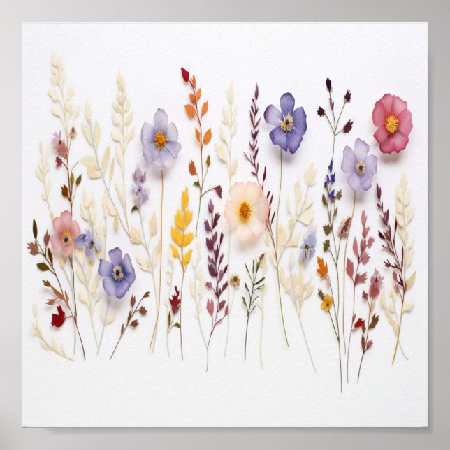 Pressed Flowers Poster (Front)