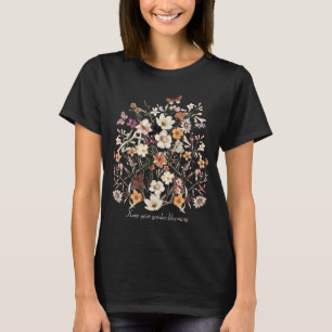 Pressed Flowers, Wild Flowers, Name, Cottagecore T T-Shirt