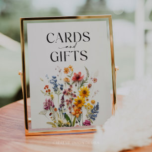 Pressed Flowers Wildflower Cards and Gifts Sign