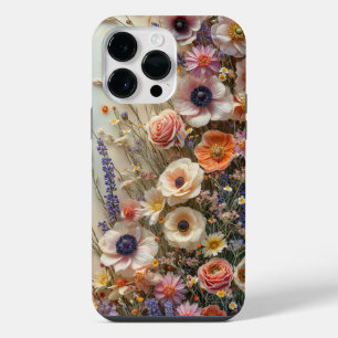 Pressed Wildflower Artistic Floral  iPhone 14 Pro Max Case