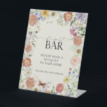 Pressed Wildflower Floral Bridal Shower Bouquet Pedestal Sign<br><div class="desc">Designed to complement & fill out our brdal shower suite, this Beautiful "bressed Wildflower Floral Frame" bouquet bar pedestal sign. In this design, you find a world where stress and overwhelm seem to be the expectations of everyday life, it’s nice to find something that gives us a much-needed reminder to...</div>