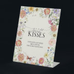 Pressed Wildflower Floral Bridal Shower Kisses Pedestal Sign<br><div class="desc">Designed to complement & fill out our brdal shower suite, this Beautiful "bressed Wildflower Floral Frame" guess how many kisses game pedestal sign. In this design, you find a world where stress and overwhelm seem to be the expectations of everyday life, it’s nice to find something that gives us a...</div>
