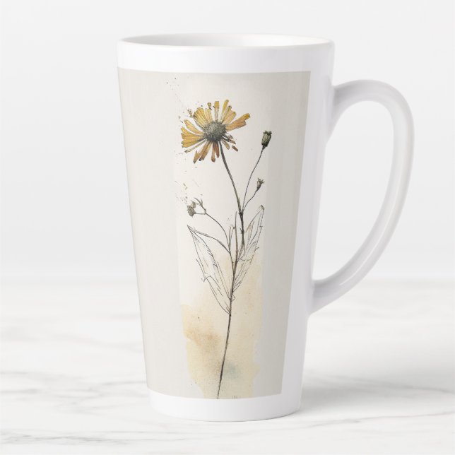 Pressed Wildflower Latte Mug (Right)