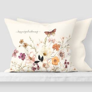 Pressed Wildflowers, Cottagecore Custom Pillowcase