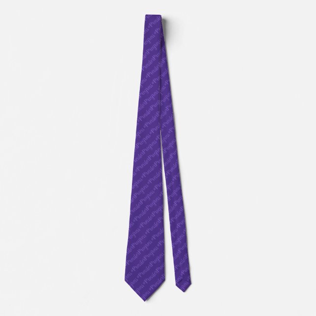 #PressforProgress HashTag International Womens Day Tie (Front)