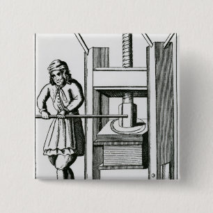 Pressing books 2 inch square button