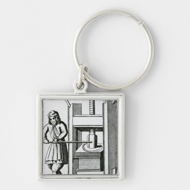 Pressing books keychain (Front)
