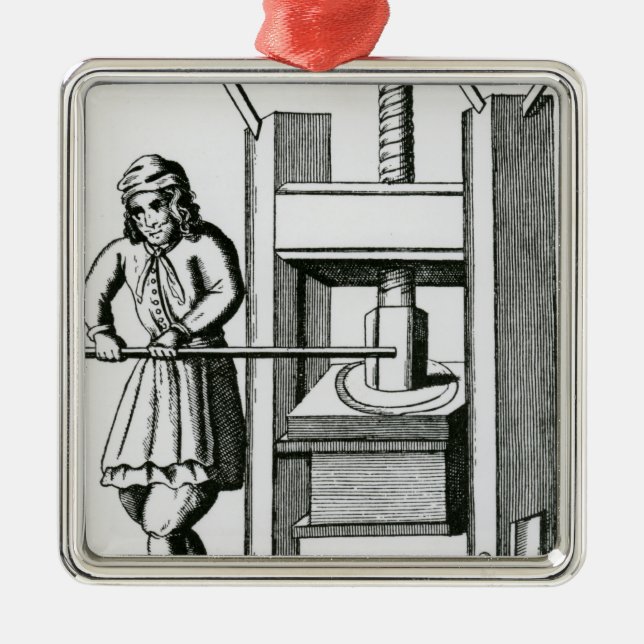 Pressing books metal ornament (Front)