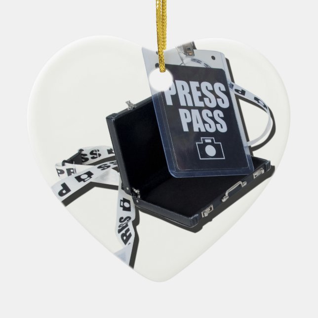 PressPassBriefcase.png Ceramic Ornament (Front)
