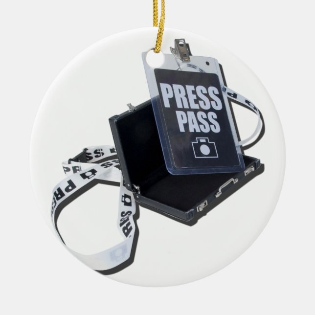 PressPassBriefcase.png Ceramic Ornament (Front)