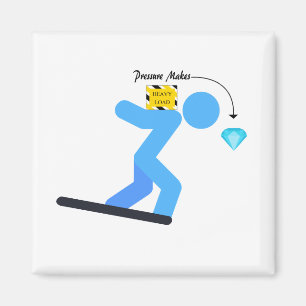 Pressure Makes Diamonds Magnet