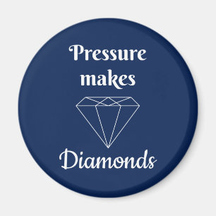 Pressure makes Diamonds Magnet