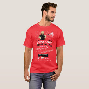 Pressure Power Washing & Cleaning Customizable T-S T-Shirt
