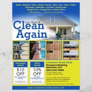 Pressure Power Washing  Flyer EDDM Template