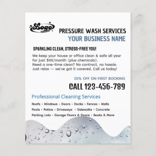 Pressure Power Washing Flyer Template
