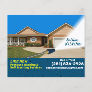 Pressure Power Washing Template Flyer