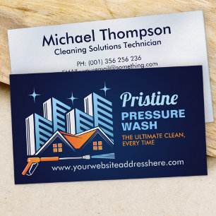 Pressure Wash services Business Card