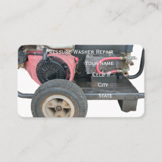 Pressure Washer Repair Business Card