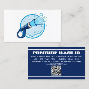 PRESSURE WASHER with qr code Loyalty Card