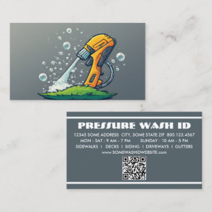 PRESSURE WASHER with qr code Loyalty Card