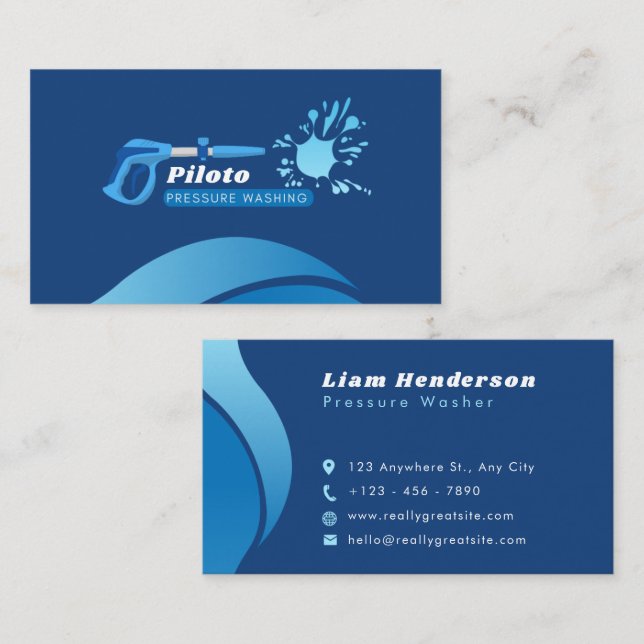 Pressure Washing Business Cards Cleaning Service (Front/Back)