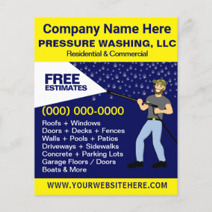 Pressure Washing & Cleaning Template Flyer