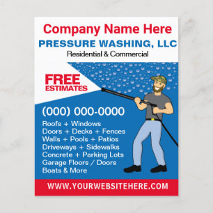 Pressure Washing & Cleaning Template Flyer