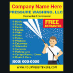 Pressure Washing & Cleaning Template Flyer<br><div class="desc">Promote your business with these effective flyers for pressure/power washing services with picture of pressure washer caricature. Simply add your own information to the design to customize these professional pressure/power cleaning & washing flyers.</div>