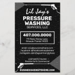 Pressure Washing & Cleaning Template Flyer<br><div class="desc">These are business cards for pressure/power washing services with picture of pressure washer nozzle spray. Simply add your own information to the design to customize these professional red and green pressure cleaning & washing business cards.</div>