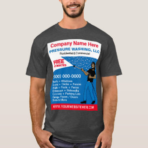 Pressure Washing & Cleaning Template T-Shirt