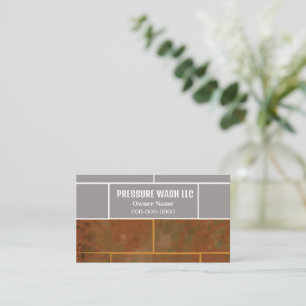 Pressure Washing Company Business Card