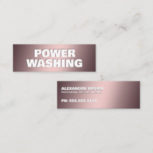 Pressure Washing Mini Business Card