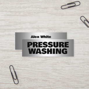 Pressure Washing Mini Business Card