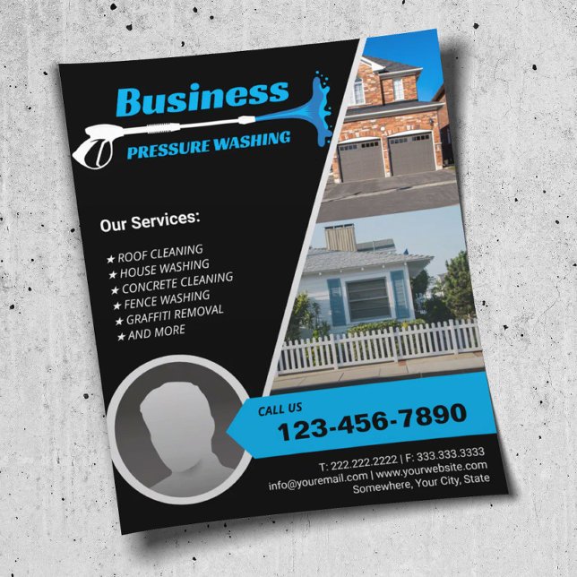 Pressure Washing Power Washer Super Cleaning Flyer (Creator Uploaded)