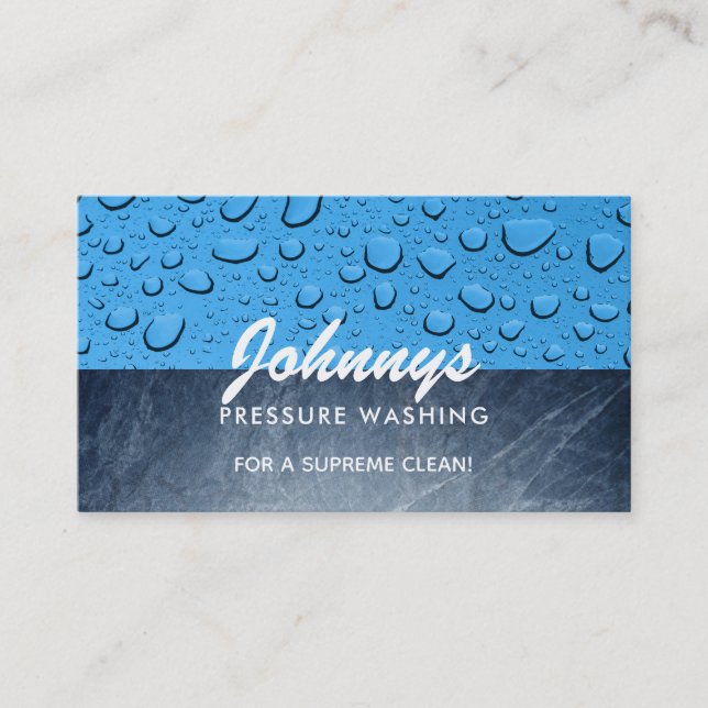 Pressure Washing Slogans Business Cards (Front)