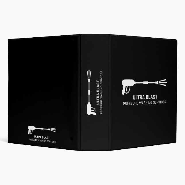 Pressure Washing Water Spray Gun Black Binder (Background)