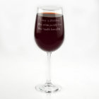 Prestations santé gravées sur mesure Verre à vin h