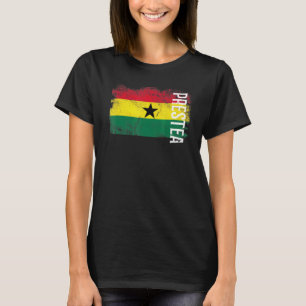 Prestea Ghana Flag For Ghanaians Men Women Kids T-Shirt