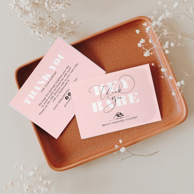 Prestige Brand Look Elegant Business Thank You Card (Creator Uploaded)