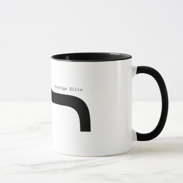 Prestige Elite  Font Parenthese Moustache Mug (Right)