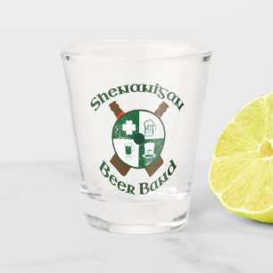Prestigious Cool shenanigan beer band Viking crest Shot Glass