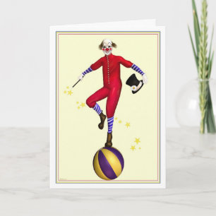 Presto The Clown Birthday Card