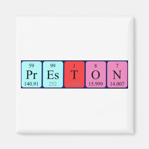 Preston periodic table name magnet