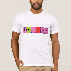 Preston periodic table name shirt