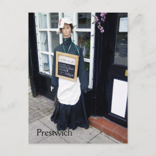 Prestwich Tea Maid Postcard