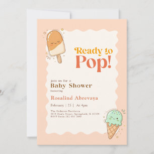 Prêt à éclater Invitation de Baby Shower d'été ave