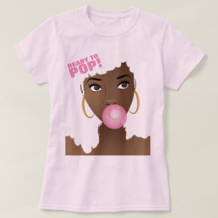 Prêt à la pop, fille, gomme à remous, T-shirt d