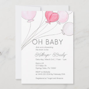 Prêt à lancer une invitation sur le Baby shower de