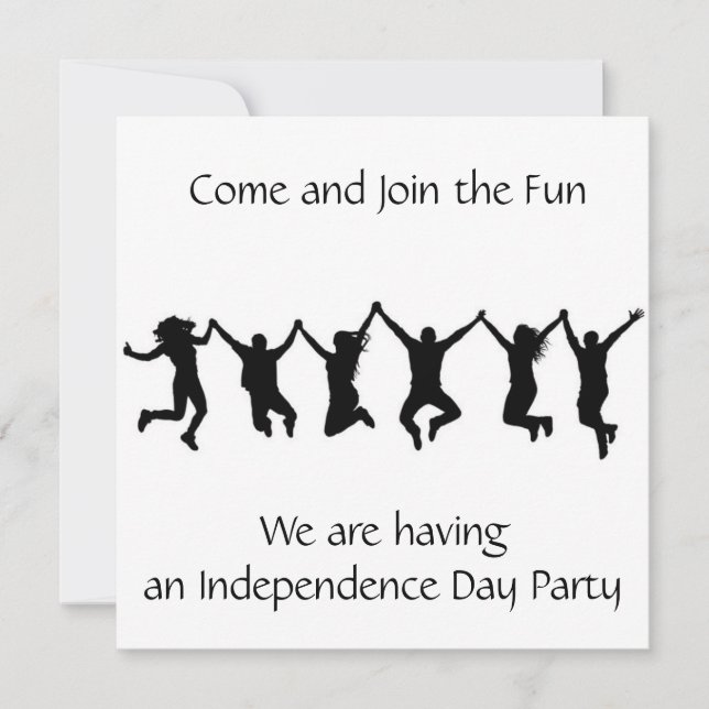 **PRÊT pour **JOUR D'INDÉPENDANCE** INVITATION DE  (Devant)