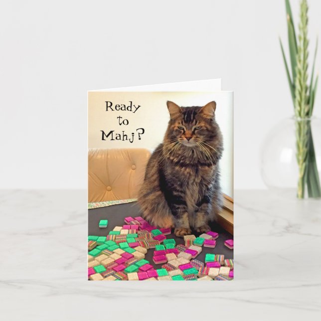 Prêt pour Mahj ? Carte de correspondance (Devant)